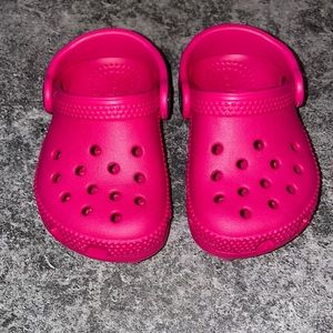 Hot Pink Baby Crocs